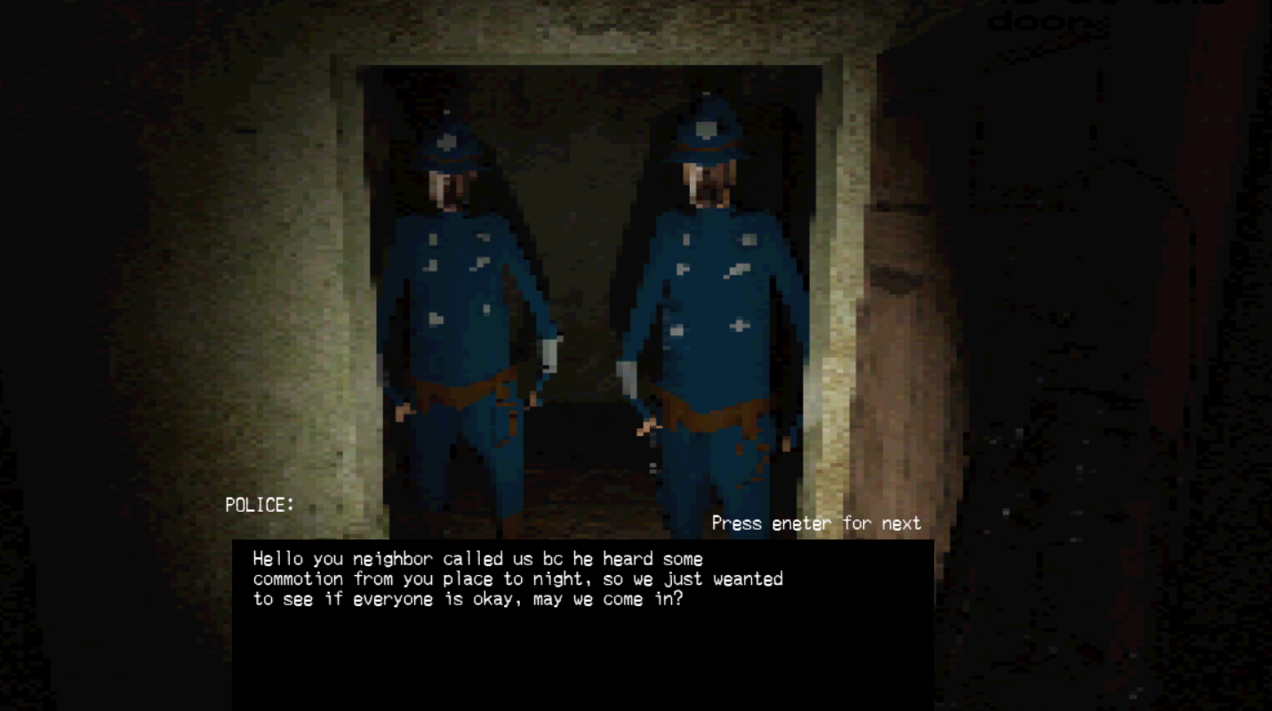 The Tell-Tale Heart police scene